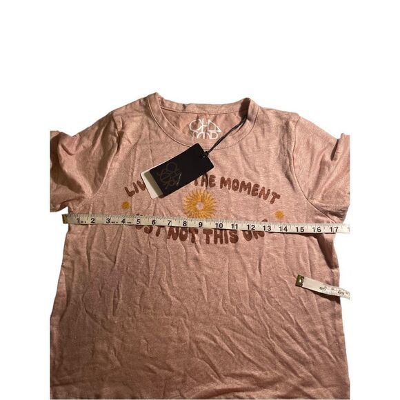 NWT Chaser Living In the Moment linen boxy short sleeve tee S - Picture 8 of 9